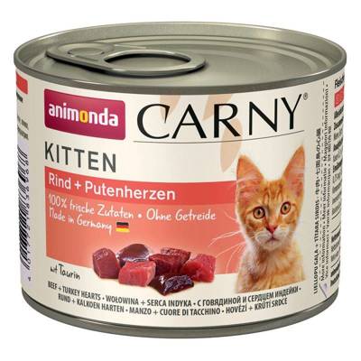 ANIMONDA Cat Carny Kitten bœuf, cœur de dinde 400g