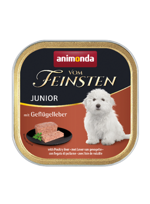 ANIMONDA Dog Vom Feinsten Junior avec foie de volaille 150g
