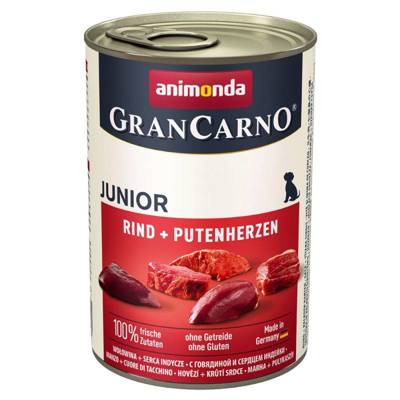 ANIMONDA GranCarno Junior boeuf, cœur de dinde 400g
