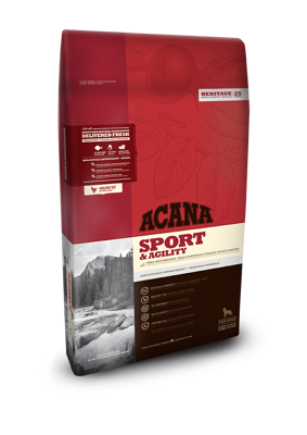 Acana Heritage Sport & Agility 17kg + Surprise gratuite pour chien