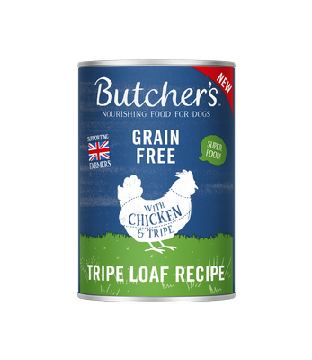 BUTCHER'S Original Tripe, nourriture pour chiens, avec poulet et panse, pâté 400g