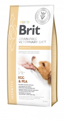 Brit Grain Free Veterinary Diet Dog Hepatic Oeufs et pois 2kg