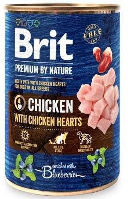 Brit Premium by Nature Chicken With Chicken Hearts 800g X6