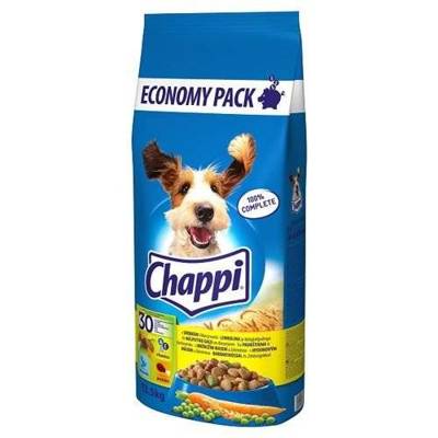 Chappi Croquettes pour chien avec volaille et légumes 13,5kg + Surprise gratuite pour chien