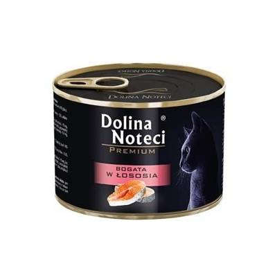 Dolina Noteci Premium pour chats riche en saumon 185g x12