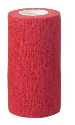 Kerbl EquiLastic bandage auto-adhésif, 7,5 cm, rouge