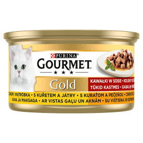 Purina Gourmet Gold poulet/foie en sauce 85g