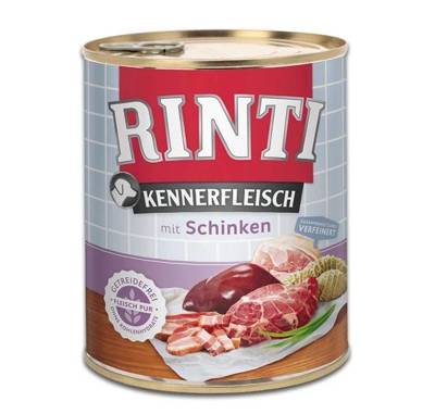 Rinti Kennerfleisch Schinken nourriture pour chien humide - jambon 800g