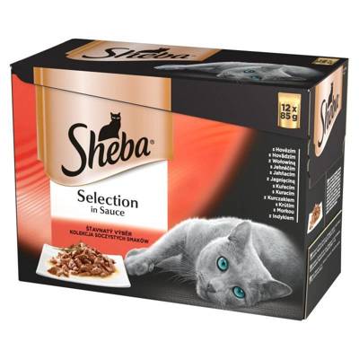 Sheba Sachet Selection In Sauce Saveurs Juteuses 12x85g