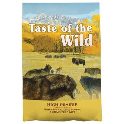 TASTE OF THE WILD High Prairie au Bison & Gibier Sans Céréales pour chien 12,2kg+Surprise gratuite pour chien
