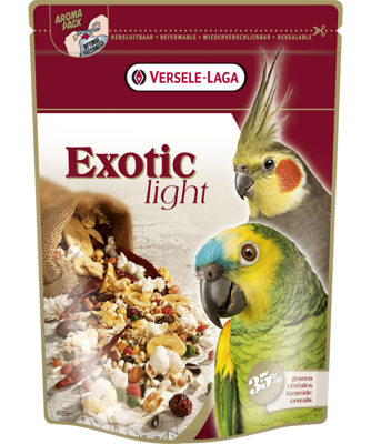 Versele-Laga Exotic Light - Mélange de grains grillés pour grands et moyens perroquets 750g 
